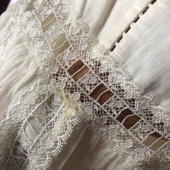 Free People Summer Dress with Lace Inserts Size M - Picture 4 of 8